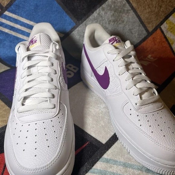 Nike Air Force 1'07 Lakers Colorway Size for Men's in White